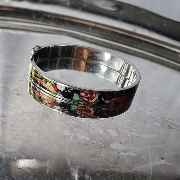 Christian Lacroix Colorful Hinged Bracelet With Safety - Picture 4 of 15